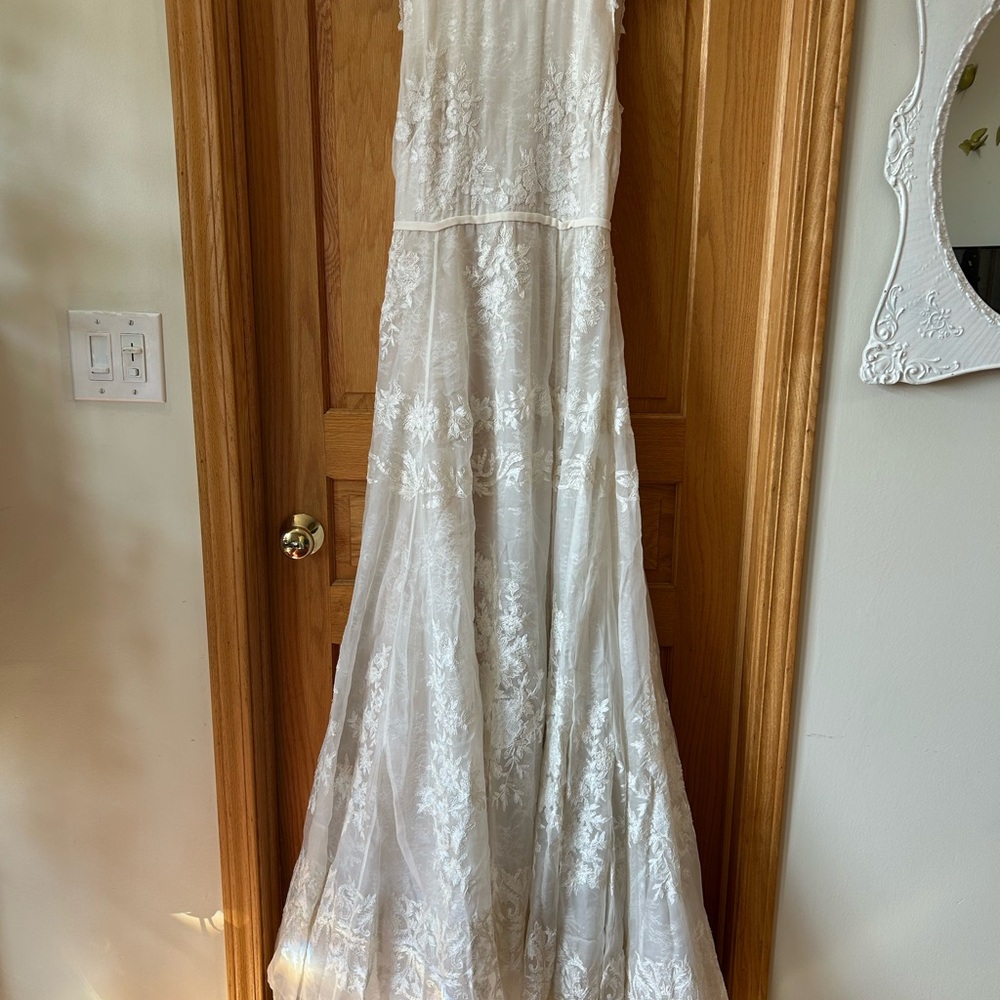 Sachin + Babi Ivory Lace Margot Gown